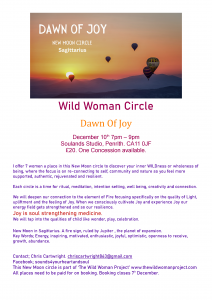 wild women circle December at soulands studio