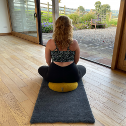 soul nature meditation cushion and yoga mat made from British wool